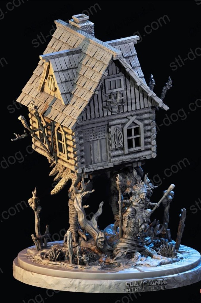 巴巴亚加小屋(Baba Yaga’s Hut) 3D打印图纸